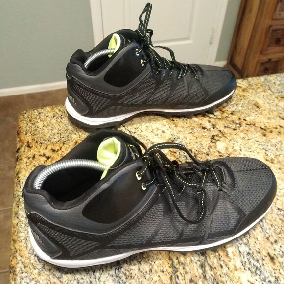 Riddell Generator Mid Lace Up Football Cleat Men's Size 13 Black Gray LD21567 - Picture 5 of 12